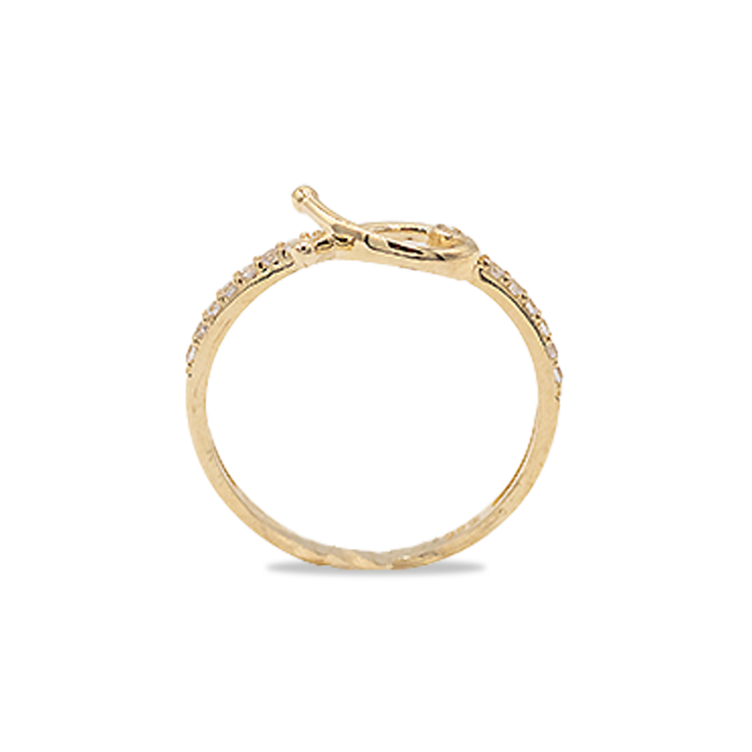 Goldring mit Fisch-Motiv