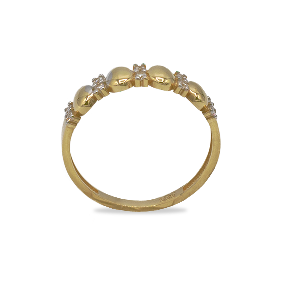 Goldring mit Zirkonia
