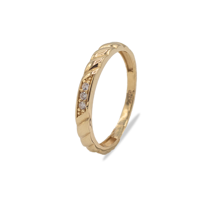 Goldring mit Zirkonia