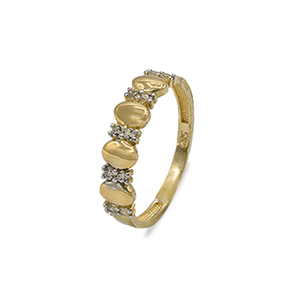 Goldring mit Zirkonia